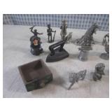 (BS) Assorted Miniature Pewter and ...