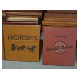 (B-1) 12 Assorted Leather Bound Boo...