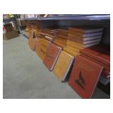 (B-1) 12 Assorted Leather Bound Boo...