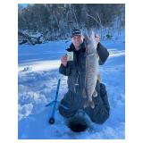 3 Nights Lodge Stay, 1 Day Ice Fishing Adventure + 2 Snowmobiles for 1 Day (February 10-13, 2026)
