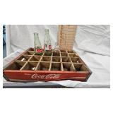 Vintage 24 Bottle Coca Cola Wood Carrier Crate