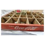 Vintage 24 Bottle Coca Cola Wood Carrier Crate