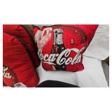 Set of 3 Coca Cola Throw Pillows