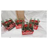 4-Six Packs of 8 oz Coca Cola Bottles w/Earnhardt Jr and Carrier