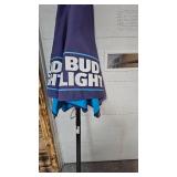 Bud Light Patio Umbrella, Like New in Box(box has tear)
