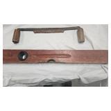 Vintage Drawknife and Vintage Stanley Level
