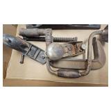 Vintage Level and Planes/Clamp/Hand Drill