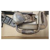 Vintage Level and Planes/Clamp/Hand Drill