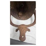 Vintage Longhorn Cow Dinner Bell