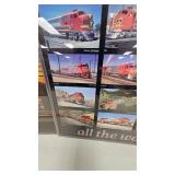 Pair of Sante Fe Railway Prints as Pictured