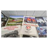 Railway Periodicals, Acct Binder with Depot Prints, Highball, Portrait of Trains book