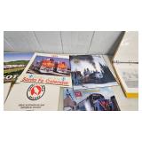 Railway Periodicals, Acct Binder with Depot Prints, Highball, Portrait of Trains book