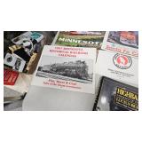 Railway Periodicals, Acct Binder with Depot Prints, Highball, Portrait of Trains book