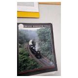 Railway Periodicals, Acct Binder with Depot Prints, Highball, Portrait of Trains book