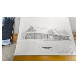 Railway Periodicals, Acct Binder with Depot Prints, Highball, Portrait of Trains book