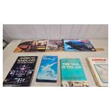 Lot of Vintage Aircraft Books and Vintage Aircraft Calendars