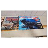 Lot of Vintage Aircraft Books and Vintage Aircraft Calendars