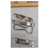 Lot of 4 Vintage Bottle Openers(Schmidt, People