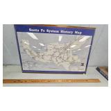 Sante Fe System History Map, Super Cool Piece