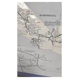 Sante Fe System History Map, Super Cool Piece