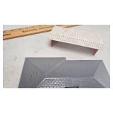 Lot of Model Buildings/Animals and Train Avon Cologne Vessel