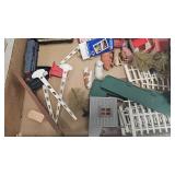 Lot of Model Buildings/Animals and Train Avon Cologne Vessel