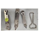 Lot of 4 Bottle Openers(Hamm
