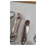 Lot of 4 Bottle Openers(Pabst Blue Ribbon, Aug Schell, Edelwiess, Walter Brewing)