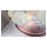 Unique Fenton Chicken Nest Roosting Dish, W/box, Beautiful Piece