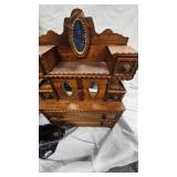 Minature China Cabinet, Dresser, and Idiana Glass Company Dish