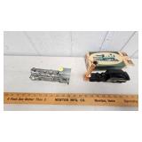 Two Railroad Themed Cologne Bottles w/Meikai 35 mm Camera