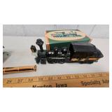 Two Railroad Themed Cologne Bottles w/Meikai 35 mm Camera