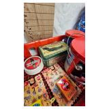Lot of Various Coca Cola Tins/Cups. Bobbleheads, CandlesCoca