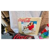 Coca Cola Calendars, Cups, Stuffie and Toy Truck as Shown