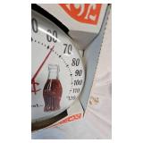 Coca Cola Vintage Thermometer w/box-excellent condition