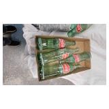 Lot of Coca Cola Bottles and Denim Coat(no size shown, looks to be Medium-Large)