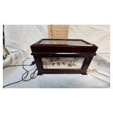 Music Box with Metal Musical Interchangeable Discs, Tested and Works