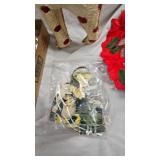 Minature Oil Lams, Bobbin Spools, Stuffed Giraffe, Tins