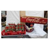 Wood Coca Cola Crate and 4-6 Pack Bottles with Various Themes