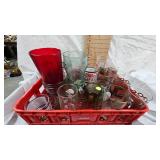 Lot of 24+ Coca Cola Glasses in Various styles
