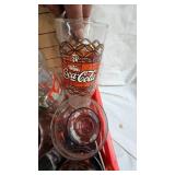 Lot of 24+ Coca Cola Glasses in Various styles