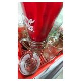 Lot of 24+ Coca Cola Glasses in Various styles