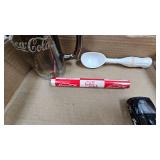 Treasure Trove of Coca Cola Items-Mug, License Plate, bottle opener, and Misc