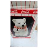 Coca Cola Bear Cookie Jar in Box