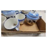 Porcelain Tea Sets, Mostly Complete