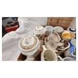 Porcelain Tea Sets, Mostly Complete