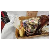 Lot of Minature Glassware, Tea Sets, Vases