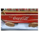 4-6pk Coke Bottles with Earnhardt Jur and Wood Crate Wagon