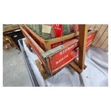 4-6pk Coke Bottles with Earnhardt Jur and Wood Crate Wagon