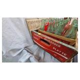 4-6pk Coke Bottles with Earnhardt Jur and Wood Crate Wagon